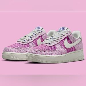 Nike Air Force 1 '07 Woven Together "Pink" Women's Sneakers Size 14 NWOB